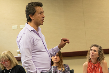 Leadership Coaching instructor in class